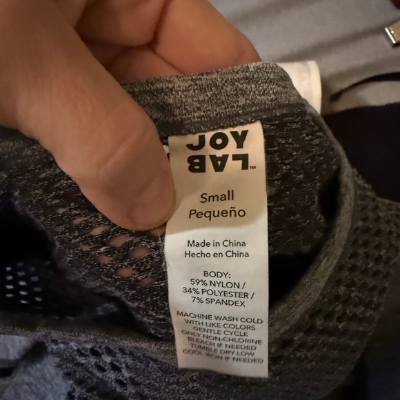 JoyLab Mesh Long Sleeve Crop Top - Picture 7 of 7